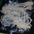 El cooksnap de Sabry Nieva cuando hizo Fideos caseros.