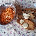 El cooksnap de Patricia Moyes cuando hizo Milanesas de berenjena con ensalada.