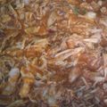 El cooksnap de Carmen Salazar cuando hizo Tinga de pollo.