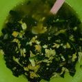 Cooksnap dari Isna untuk resep Tumis Bayam Orak Telor unt Balita (biar suka sayur sejak dini)