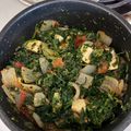 Kate's cooksnap of when they made Palak paneer.