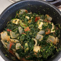 Kate's cooksnap of when they made Palak paneer.