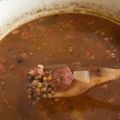 El cooksnap de Angélica Bravo cuando hizo Lentejas.