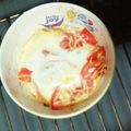 El cooksnap de Juanma Roca cuando hizo Huevos al horno con jamón y tomate.