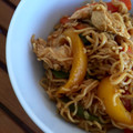 El cooksnap de Marieta cuando hizo Noddles con pollo y pimiento.