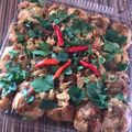 Cooksnap Sabtuyah Sepawi semasa beliau membuat Tauhu begedil gemok.