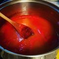 El cooksnap de AzucarMorenah cuando hizo Passata o puré de tomates hecha en casa.