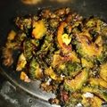 Jayanti Banerjee's cooksnap of when they made করলা ভাজা (Korola Bhaja Recipe in Bengali).