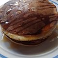 El cooksnap de Kary Pereyra cuando hizo Panqueques estilo americanos o hotcakes.
