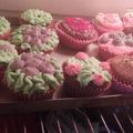 El cooksnap de Beatriz cuando hizo Cupcakes de vainilla y rosas con relleno de mermelada.