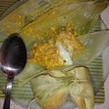 El cooksnap de Liliana Olivares cuando hizo Humitas de choclo en chalas.