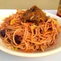 Ifeoma Obianagha's cooksnap of when they made Beetroot stir fry spaghetti.