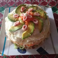 El cooksnap de Elsa Lagos cuando hizo Torre de panqueques "Cena de Año Nuevo".