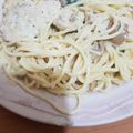 El cooksnap de xiomi barzola cuando hizo Pasta de pollo con champiñones 🍝.