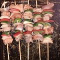 El cooksnap de Silvia CURBELO. cuando hizo Brochette de Cerdo.