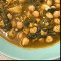 El cooksnap de claralou cuando hizo Potaje de garbanzos con espinacas (Thermomix).