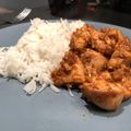 Liam's cooksnap of when they made Tasty peanut butter chicken.