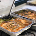 El cooksnap de Equipo Cookpad cuando hizo Salmón al horno con verduras.