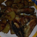 El cooksnap de Merche Contreras cuando hizo Pollo al horno con cerveza al limón.