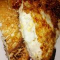 Ummul-kulthum's cooksnap of when they made Egg in a hole sandwich.