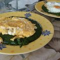 El cooksnap de Olivia Gallardo cuando hizo Puré de espinacas con huevos fritos de Rumanía.