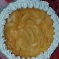 El cooksnap de Carla marina Gauto cuando hizo Tarta de durazno con pastelera y Chantilly.