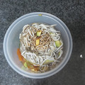 El cooksnap de Think Act cuando hizo Timbal de ensalada con gulas al ajillo.