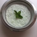 El cooksnap de Angie Cano cuando hizo Tzatziki (salsa de pepino y yogur griego).