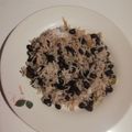 El cooksnap de Carolina Camus cuando hizo Arroz con porotos negros.