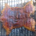 El cooksnap de Barbará Giménez cuando hizo Lechón a la parrilla.
