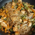 El cooksnap de Rakel Gómez de Cádiz cuando hizo Tofu frito con verduras y fideos chinos.