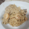 El cooksnap de Cris cuando hizo Risotto con champiñones y gambas.