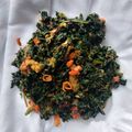 Cooksnap dari Nia Lia. S untuk resep 48. Tumis Daun Pepaya Jepang, Daun Singkong & Ikan Asin Sepat