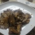 El cooksnap de Andrea cuando hizo Setas al ajillo.