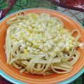 El cooksnap de Nathalie Hilaja cuando hizo 🌽Tallarines al choclo 🌽.