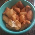 Edith 's cooksnap of when they made Ginger mandazi very sweet.