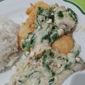 Cooksnap dari Nina Anissa untuk resep Fried Dori with Spinach Mushroom Cream Sauce