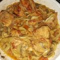 El cooksnap de Madelein Jaramillo cuando hizo Pechugas de pollo con hongos.