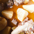 Kashaf Khan's cooksnap of when they made Aloo Gosht.