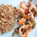 El cooksnap de Regina Hernandez cuando hizo Fajitas de pollo del chef Oropeza.