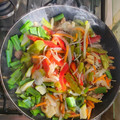 El cooksnap de josé aguayo cuando hizo Chop Suey de Ternera (Salteado de verduras con ternera).