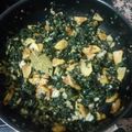 El cooksnap de Beatriz Merchan Coca cuando hizo Espinacas con bacalao y patatas.