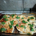 El cooksnap de María Gracia cuando hizo Lasagna de berenjenas, y carne con salsa de queso.