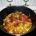 El cooksnap de J . David Paniagua El Manquirri cuando hizo Migas con surimi y bacon por el chef Da.