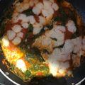 El cooksnap de Almanza Klaire cuando hizo Espinacas gratinadas.