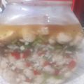 El cooksnap de Marce Valdez cuando hizo Porotos al escabeche.