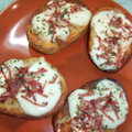 El cooksnap de Cuqui Bastida cuando hizo Patatas al horno con mozzarella y jamón serrano .