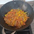 El cooksnap de Melanio Esteban cuando hizo Verduras con salsa de soja.