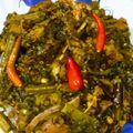 Samita Sar's cooksnap of when they made মাছের মাথা দিয়ে পুঁইশাক চচ্চড়ি (macher matha diye puishak chorchori recipe in Bengali).