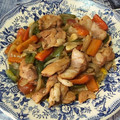 El cooksnap de Gilbert (Aprenent a la vida 📚♻️☯️) cuando hizo Pavo con sofrito de verduras.